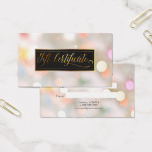 Cartes-cadeaux PixDezines Coton Candy Bokeh