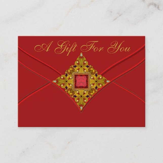 Cartes cadeaux Red Gold Business (Devant)