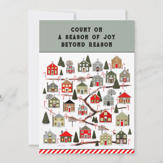 Cartes Calendrier de Noël (Devant)