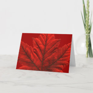 Cartes Canada Drapeau Cartes de voeux personnalisé