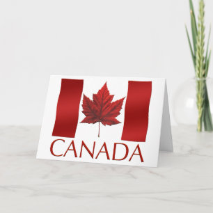Cartes Canada Drapeau Cartes de voeux personnalisé