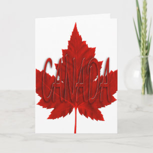 Cartes Canada Drapeau Cartes de voeux personnalisé