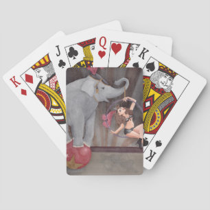Cartes Carte de jeu Circus Elephant Acrobat