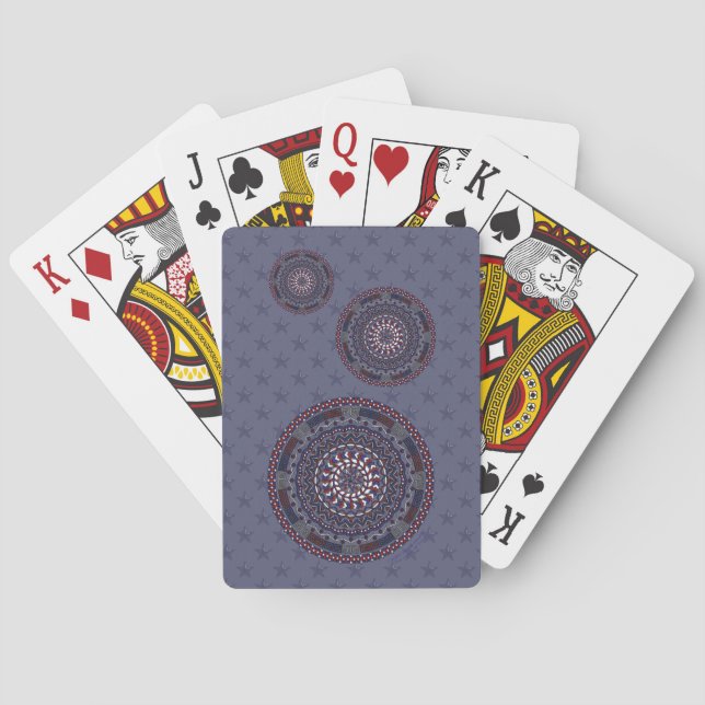 Cartes Carte de jeu classique du Jour de l'Indépendance c (dos)