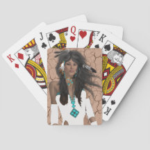 Carte de jeu des femmes amérindiennes