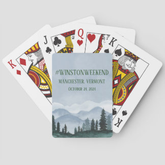 Cartes Carte de jeu Mariage inspirée par la nature