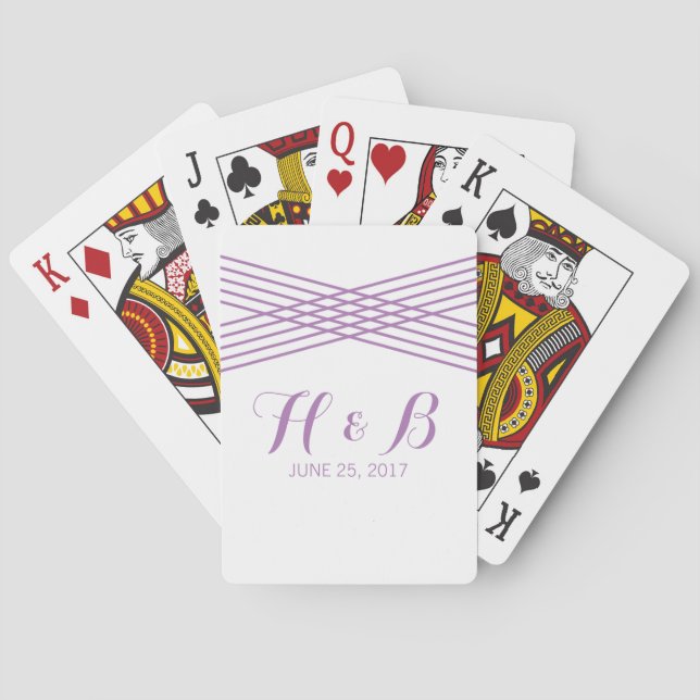 Cartes Carte de jeu moderne violet (dos)