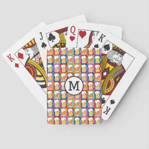 Cartes Carte de jeu monochrome personnalisée BEER Pop Art