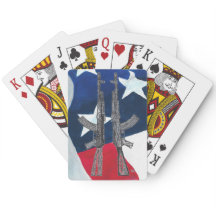 Carte de jeu patriotique AK47