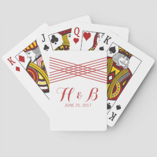Cartes Carte de jeu Red Modern Deco
