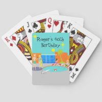 Carte de jeu Retro Pool Personnalisable