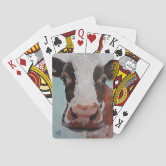 Cartes Carte de jeu - vache comique
