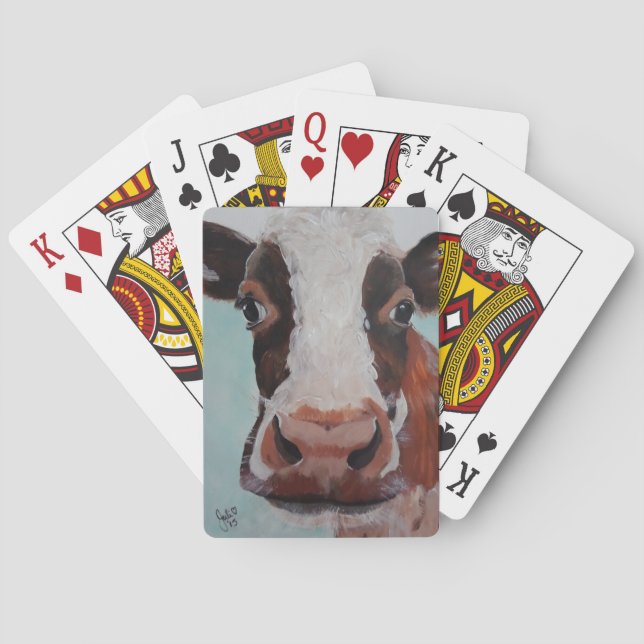Cartes Carte de jeu - vache comique (dos)