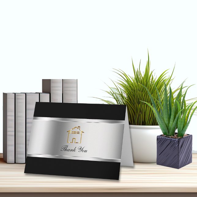 Cartes chiques de Merci d'immobiliers (Créateur téléchargé)