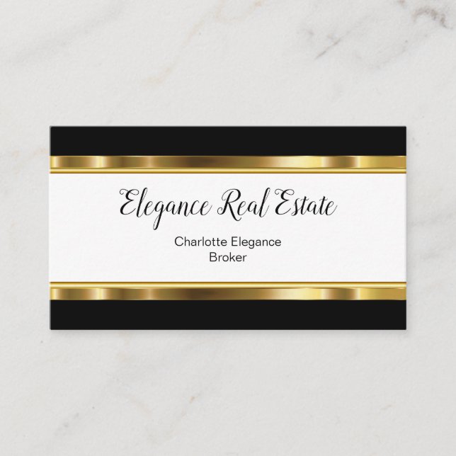 Cartes chiques d'entreprise immobilière de (Devant)