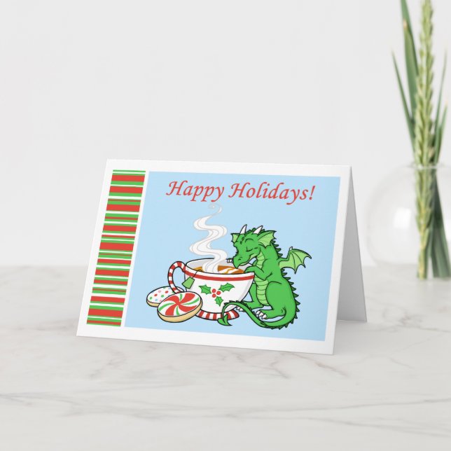 Cartes Christmas Tea Dragon (Devant)