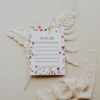 Cartes Classic Colorful Wild Floral Liste des seau