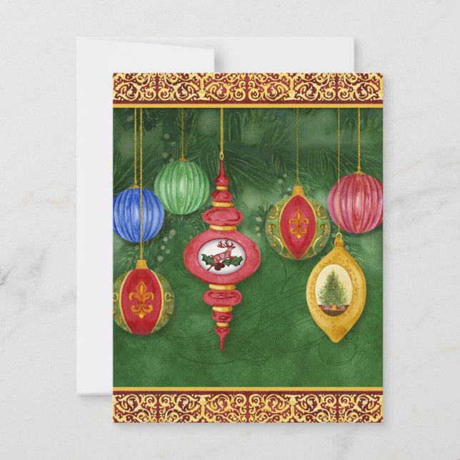 Cartes classiques de Noël par Audrey Jeanne (Devant)