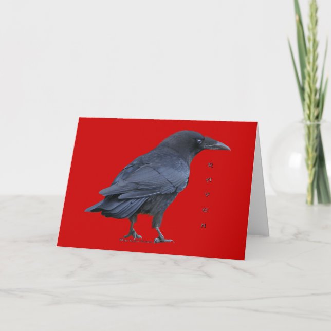 Cartes Collectives Raven noir debout (Devant)