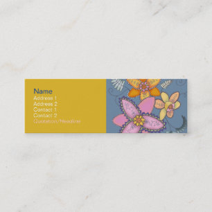 Cartes colorées de profil de jonquille