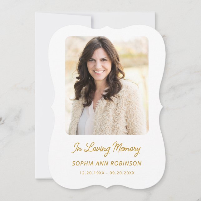 Cartes commémoratives de la sympathie funéraire si (Devant)