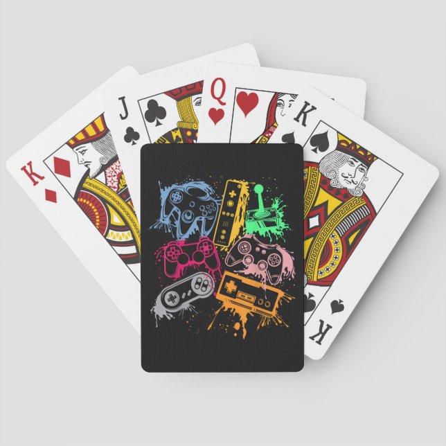Cartes Contrôleurs de console de jeu vidéo Retro 80's 90' (dos)