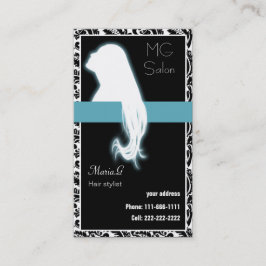 Cartes d'affaires Aqua Salon et rendez-vous