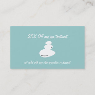 Cartes d'affaires et de coupon pour spa Massage Pi