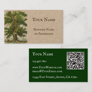 Cartes d'affaires personnalisées avec code QR Vint