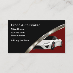 Cartes d'affaires pour voitures exotiques Cool Cla