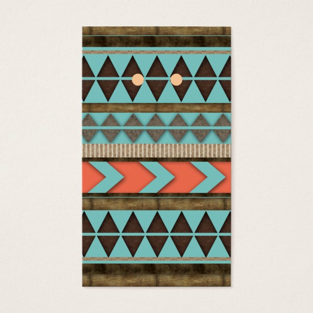 Cartes d'affichage artisanales Cool Aztec Motif (Devant)