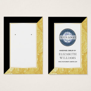 Cartes d'affichage de bloc couleur or