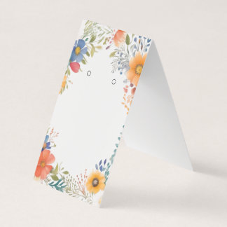 Cartes d'affichage de la tente pliée Florale perso