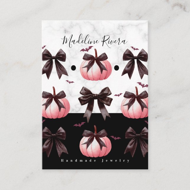 Cartes d'affichage de l'oreille artisanale gothiqu (Devant)