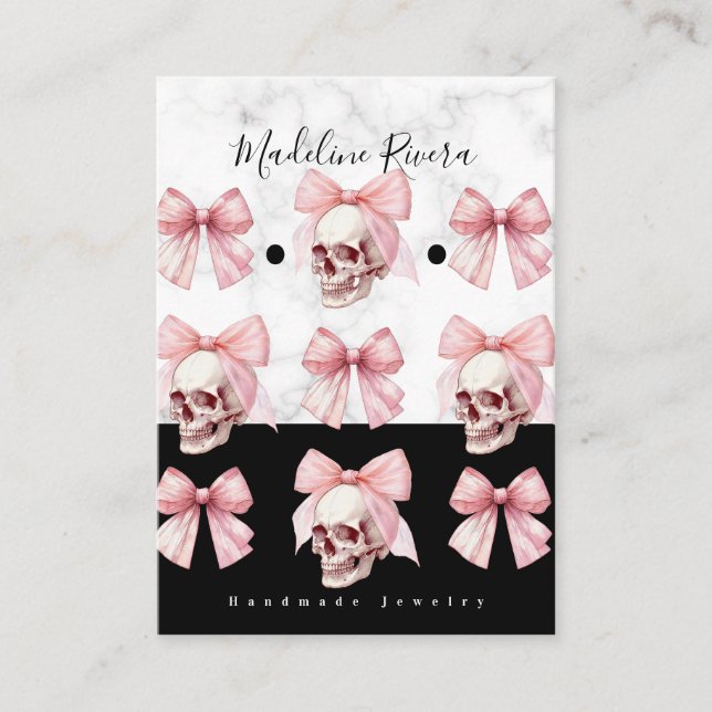 Cartes d'affichage de l'oreille artisanale gothiqu (Devant)