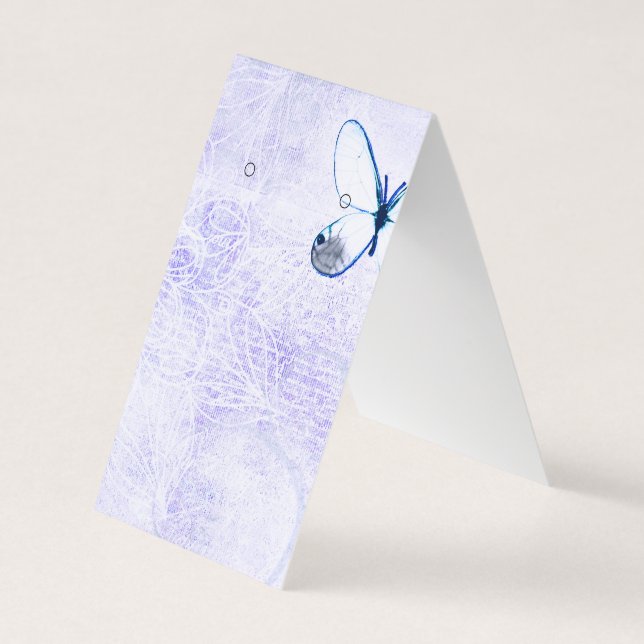 Cartes d'affichage des papillons bleus déçus (Devant)