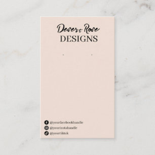 Cartes d'affichage en rose beige