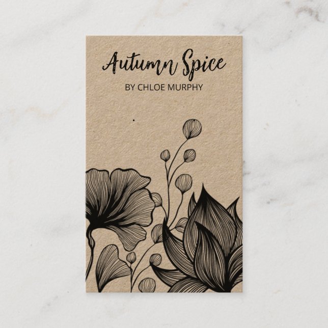 Cartes d'affichage Kraft Nature (Devant)