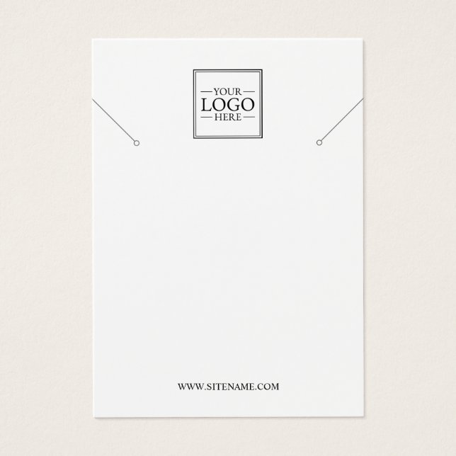 Cartes d'affichage personnalisées du logo de l'ent (Devant)