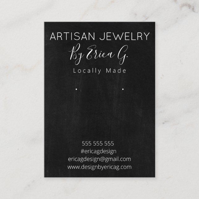 Cartes d'affichage pour bijoux (Devant)