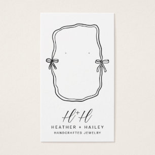 Cartes d'affichage pour bijoux artisanales en ruba