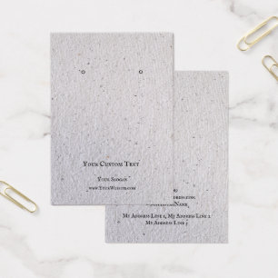 Cartes d'affichage pour bijoux, Recycle Papier gri