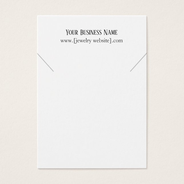 Cartes d'affichage pour collier professionnel (Devant)