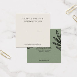 Cartes d'affichage pour oreilles pour bijoux en fe