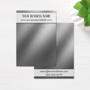 Cartes d'affichage pour porte-oreilles en argent l