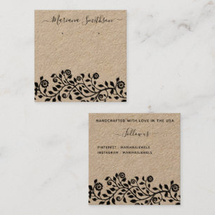 Cartes d'affichage Rustique Kraft Grandes oreilles