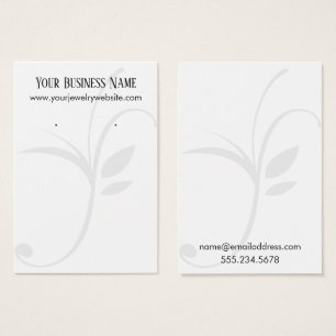 Cartes d'affichage simples à feuilles blanches