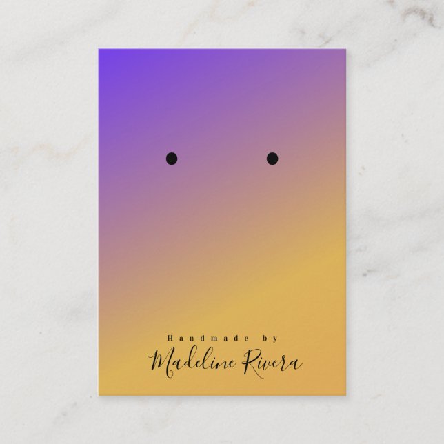 Cartes d'affichage simples Ombre Artiste (Devant)