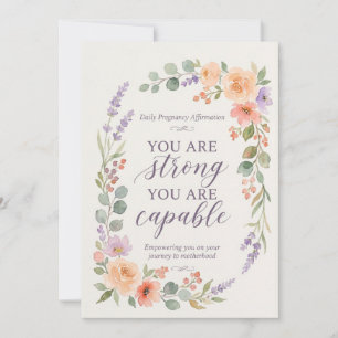 Cartes d'affirmation de grossesse Ensemble cadeau