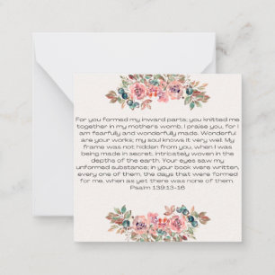 Cartes d'Affirmation Florale